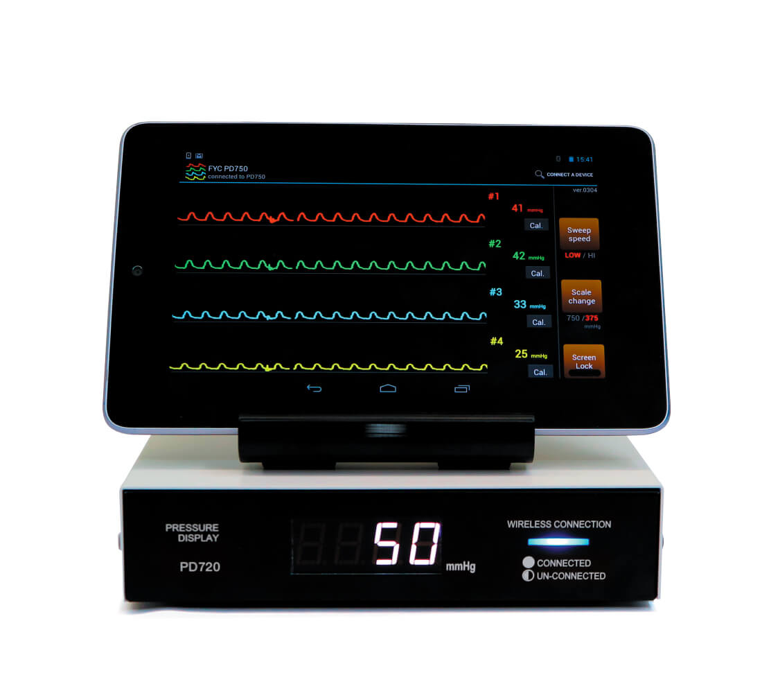 4ch pressure display unit