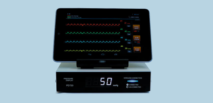 4ch pressure display unit